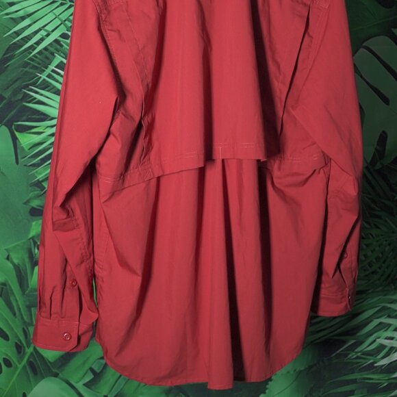 CARHARTT FORCE SOLID LONG SLEEVE ORANGE Mens XL work shirt button up work wear - Picture 8 of 9